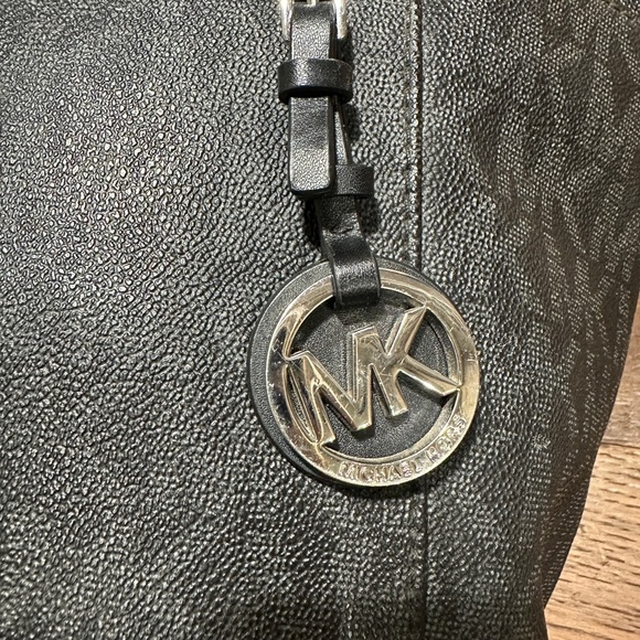 Michael Kors Black Monogram Tote - Picture 6 of 13